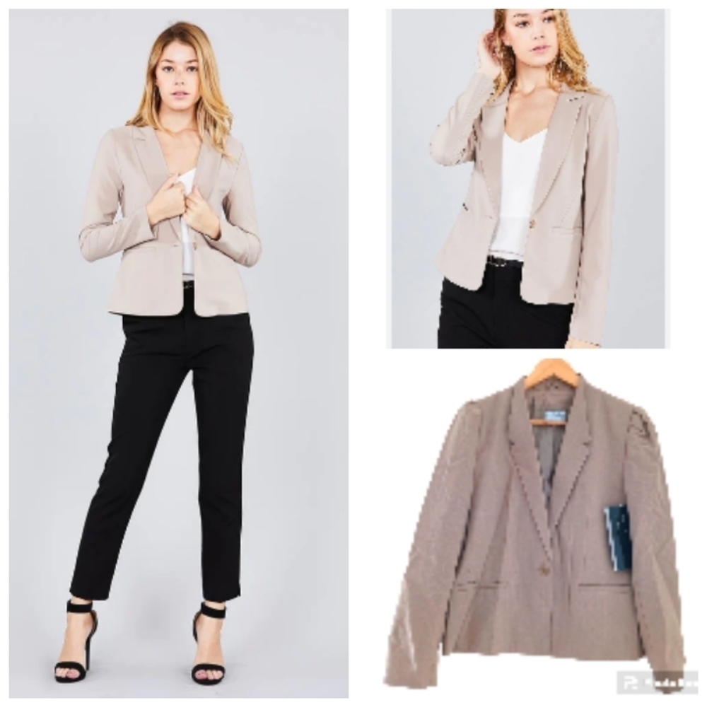 Jonathan Logan Women's Tan Jacket. Size 11/12